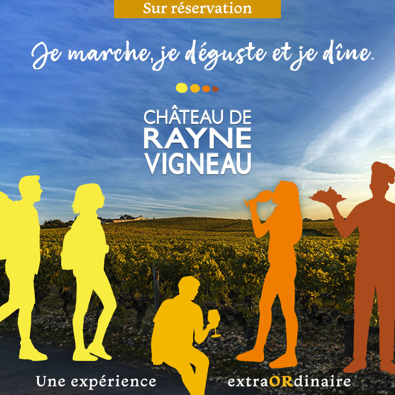 Marchez, dégustez et dînez le Samedi 15 Juin 2024 à Rayne Vigneau !