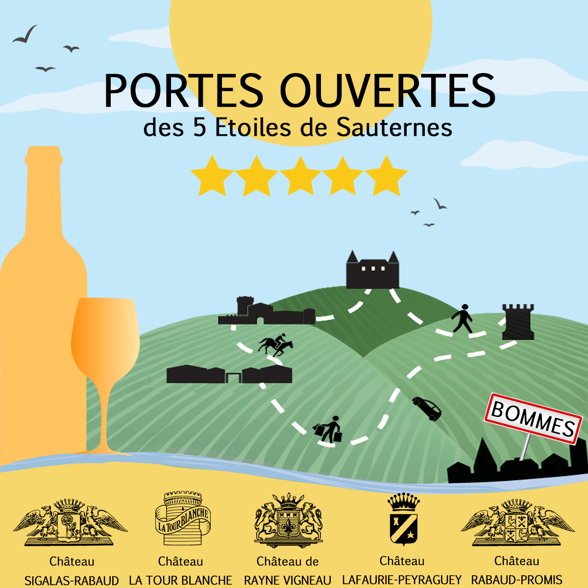 Cinq propriétés voisines vous proposent un week-end 5 *****